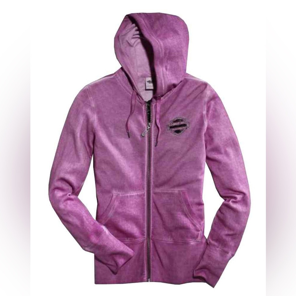 Harley-Davidson Lace Wing Zip-Up Hoodie, Purple Orchid